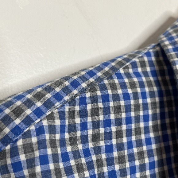 Jack Spade Plaid Button Up Long Sleeve Shirt Blue Mens Size M Work Office Dress - Picture 3 of 8